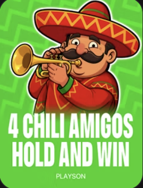 4 Chili Amigos Hold and Win at Duel Casino